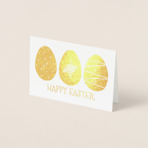 Glad påsk Golden Egg Hunt Chocolate Eggs Folierat Kort