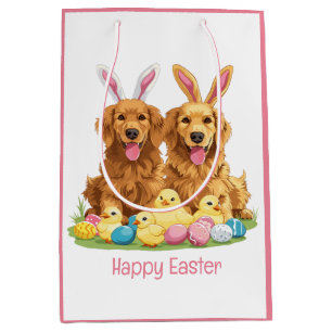 Glad påsk Golden Retriever Hundar Bunny Öron