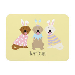 Glad påsk Golden Retriever Hundar Magnet