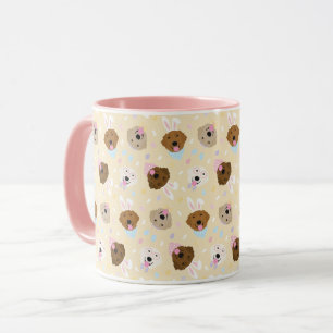 Glad påsk Golden Retriever Hundar Mugg