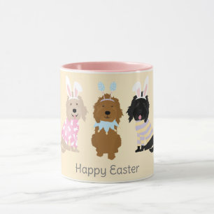 Glad påsk Goldendoodle Hundar Mugg