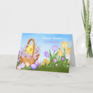 Glad påsk Granddotter Helgkort