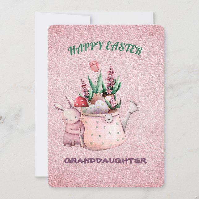 Glad påsk Granddotter Inbjudningar (Framsida)