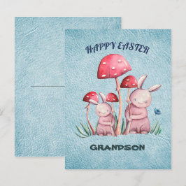 Glad påsk Grandson-vykort Vykort