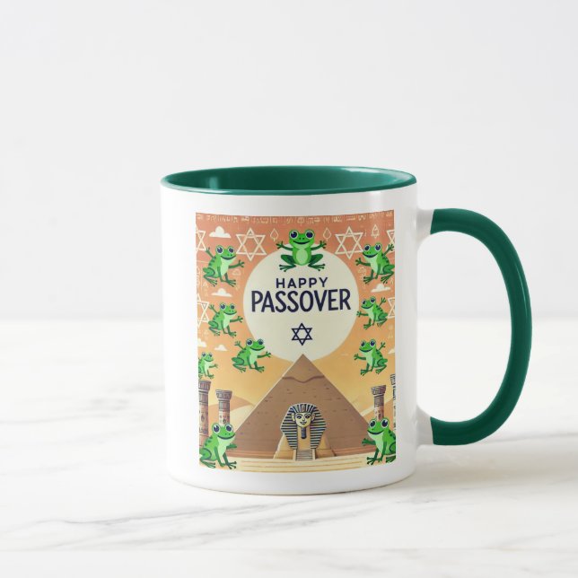 Glad Påsk Groda Mugg (Höger)