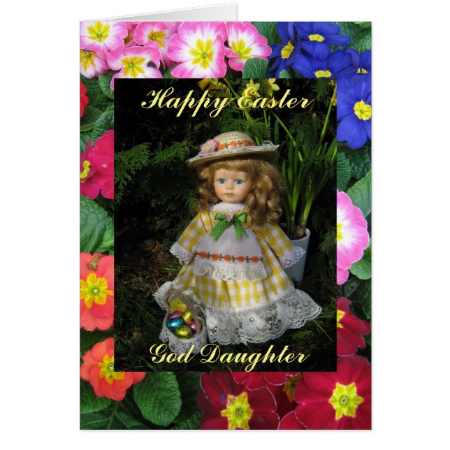 Glad påsk Guds dotter Hälsningskort (Framsidan)