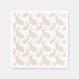Glad påsk - Guld Bunnys mönster Pappersservett