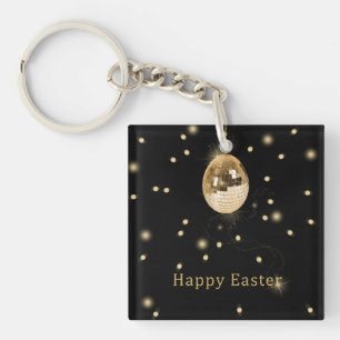 Glad påsk Guld Disco Boll