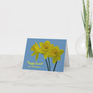 "Glad påsk" Gult Daffodils Greeting Card Tack Kort