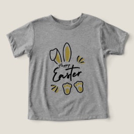 Glad påsk gult t shirt