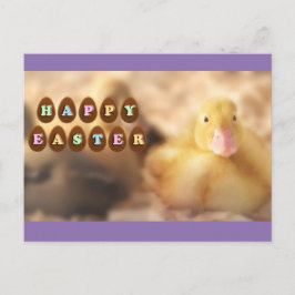 Glad påsk Hälsning från Cute Duckling Helg Vykort