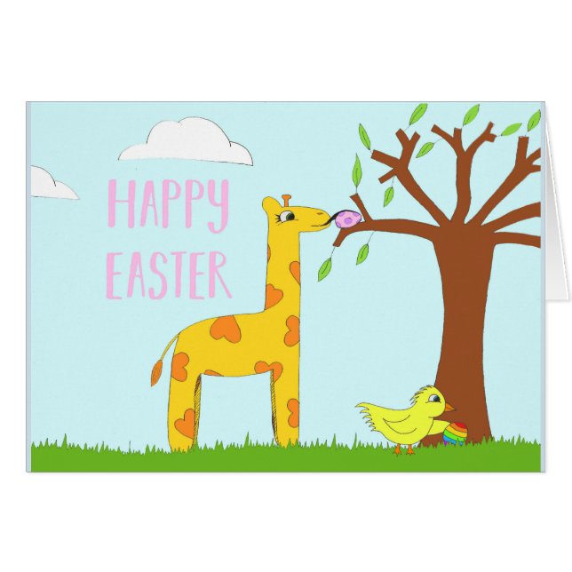 Glad påsk! hälsningskort (Framsidan Horizontal)