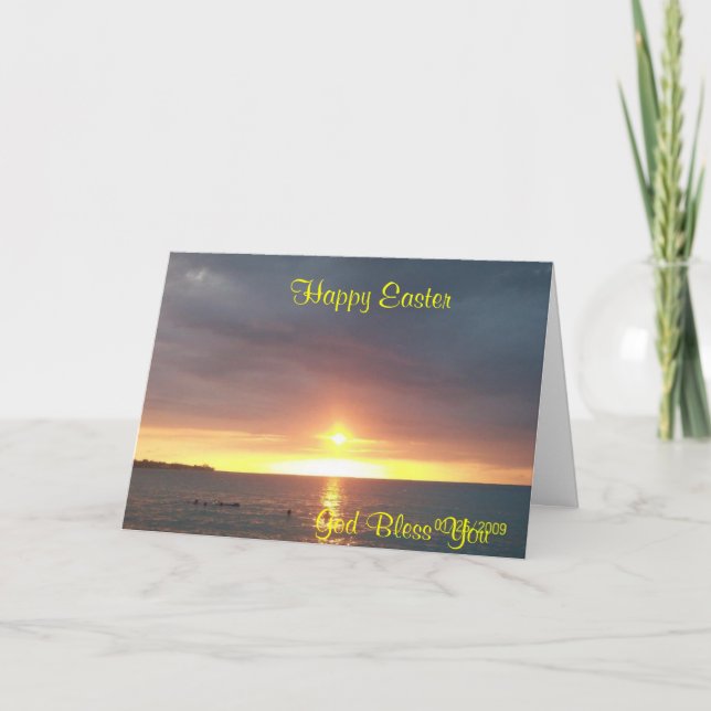 Glad påsk-hälsningskort helgkort (Framsida)