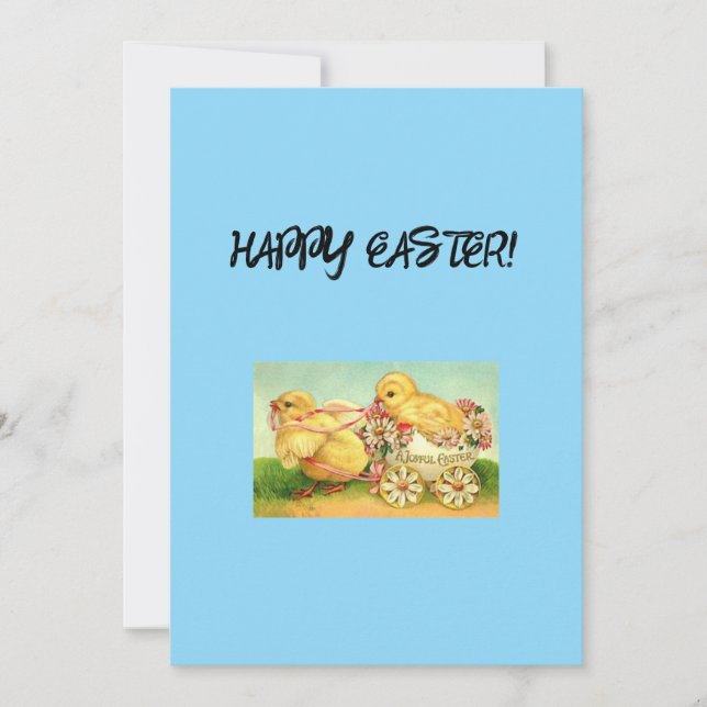 Glad påsk-hälsningskort julkort (Framsida)