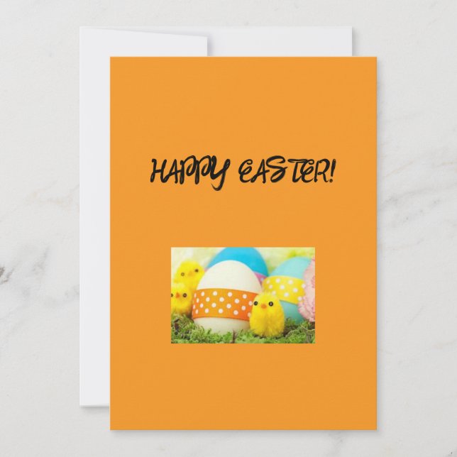 Glad påsk-hälsningskort julkort (Framsida)