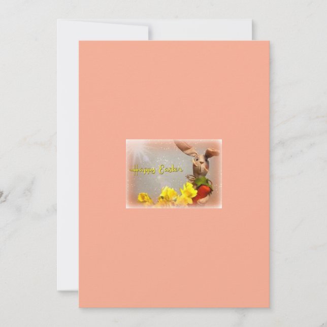 Glad påsk-hälsningskort julkort (Framsida)