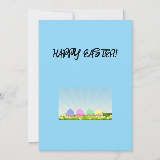 Glad påsk-hälsningskort julkort (Framsida)
