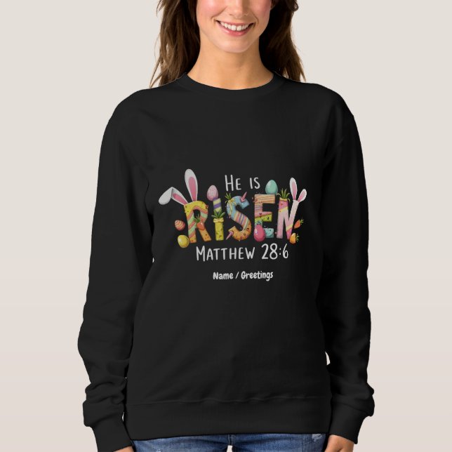 Glad påsk! Han är känd för Jesus Kristus T Shirt (Framsida)