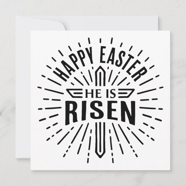 Glad påsk - Han är på väg upp (Framsida)