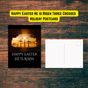 Glad påsk Han är Risen Tre Kor Helg Vykort