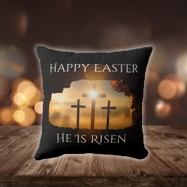 Glad påsk Han är Risen Tre Kor Helgdag Kudde
