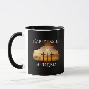 Glad påsk Han är Risen Tre Kor Helgdag Mugg