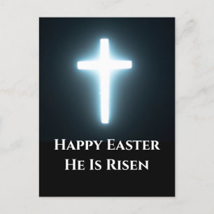 Glad påsk Han är Risen White Light Kor Helg Vykort