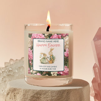 Glad Påsk Harar Anpassad Ljus Etikett