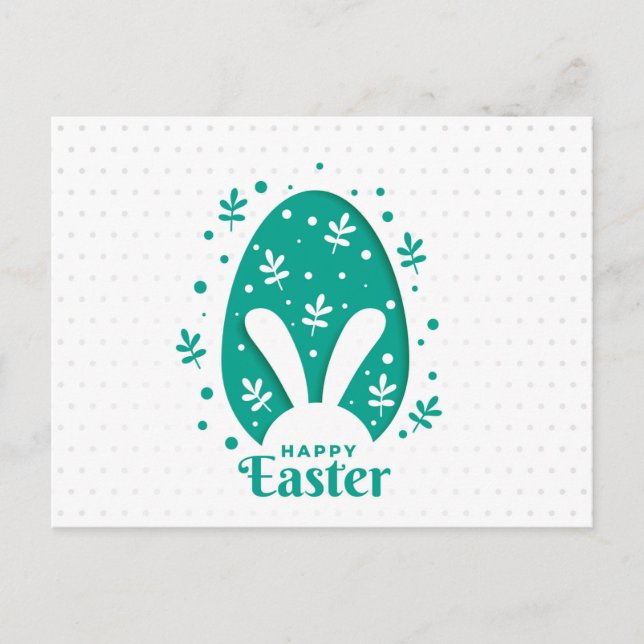 Glad påsk helg vykort (Framsida)