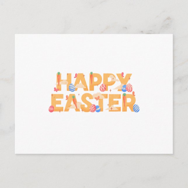 Glad påsk helg vykort (Framsida)