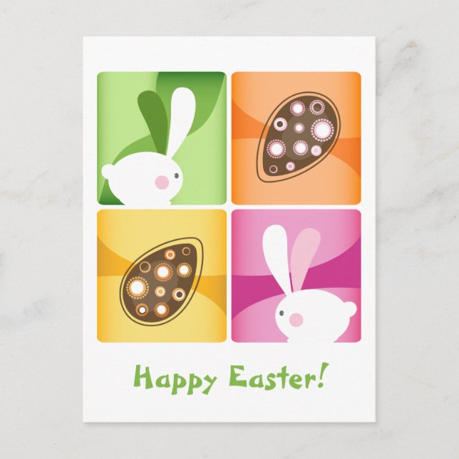 Glad påsk helg vykort (Framsida)