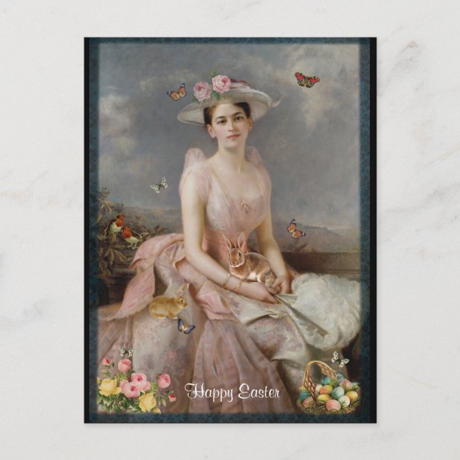 Glad påsk helg vykort (Framsida)