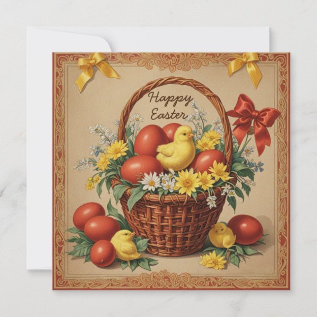 Glad påsk Helgdag Card Julkort (Framsida)