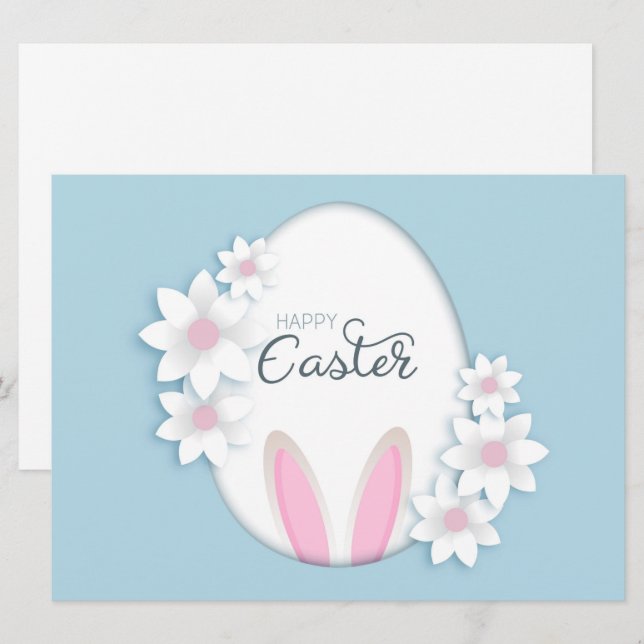 Glad påsk Helgdag Card Julkort (Fram/baksida)