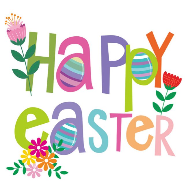 Glad påsk helgkort (Easter, Cheer in Full Color!)