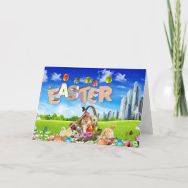 Glad påsk helgkort