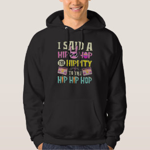 Glad påsk Hip hop Rap Rabbit Coola Bunny Kids Bo Hoodie