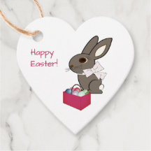 Glad påsk Hjärtformade Märkre