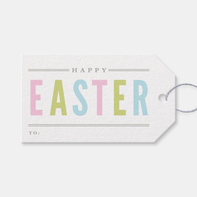Glad påsk | Högtid  Presentetikett (Framsidan (Horisontell))