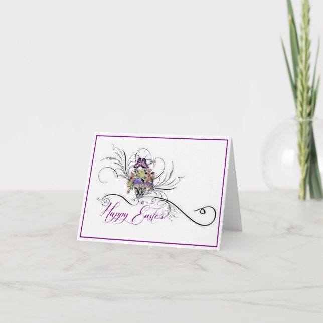 Glad Påsk Högtidskort Helgkort (Framsida)