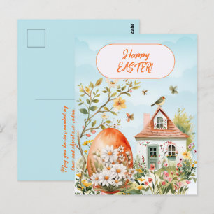 Glad påsk Home Giant Påskägg Daisys Vykort