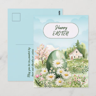 Glad påsk Home Giant Påskägg Daisys Vykort