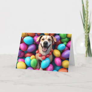 Glad påsk Hund Helgkort