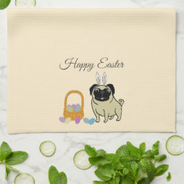 Glad påsk, hund kökshandduk