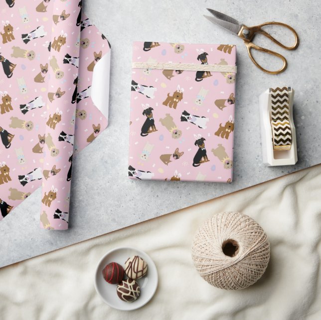 Glad påsk Hundar Presentpapper (Hantverk)