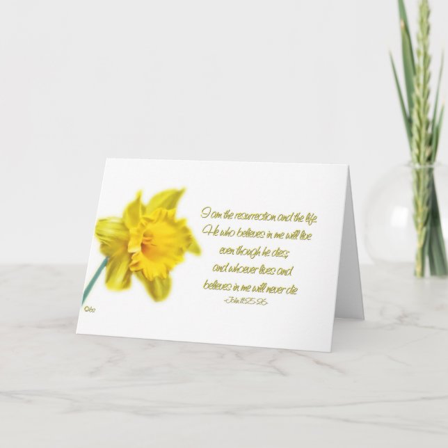 glad påsk - I-förmiddag resurrrectionen och livet Helgkort (Framsida)