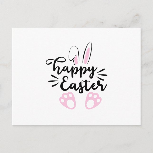 Glad påsk inbjudan vykort (Framsida)