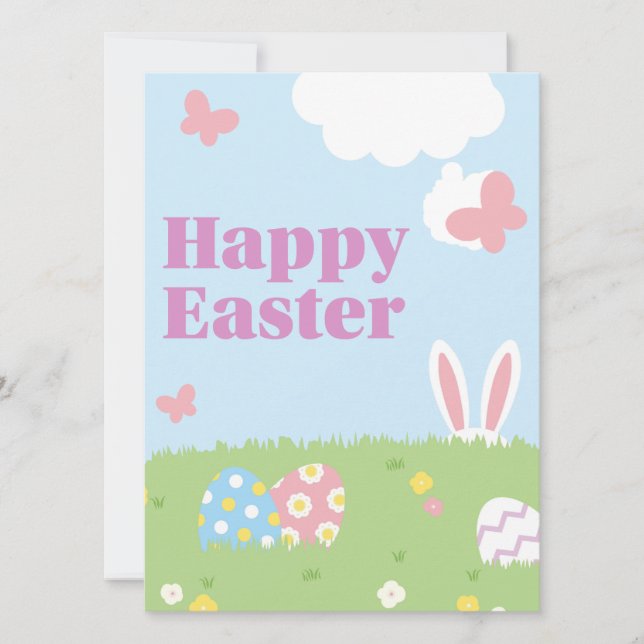 Glad Påsk Inbjudningar (Framsida)