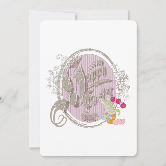 Glad påsk - Inbjudningskort (Framsida)