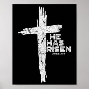Glad påsk Jesus har tagit upp Religiösa Christia Poster